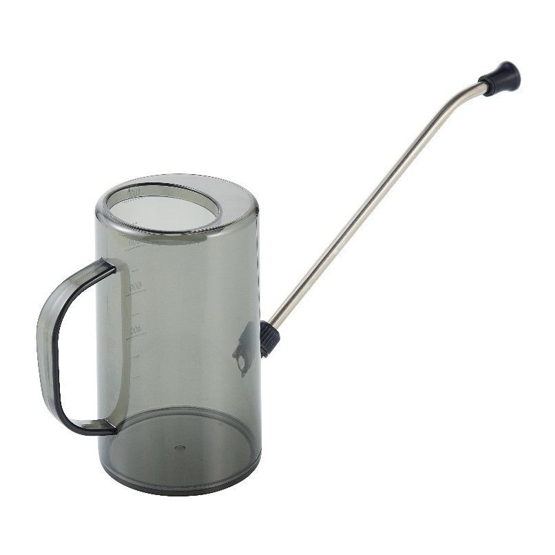 Stainless Steel Long Spout Watering Can with Scale, Transparent Household Garden Potted Plant Sprinkler Tool