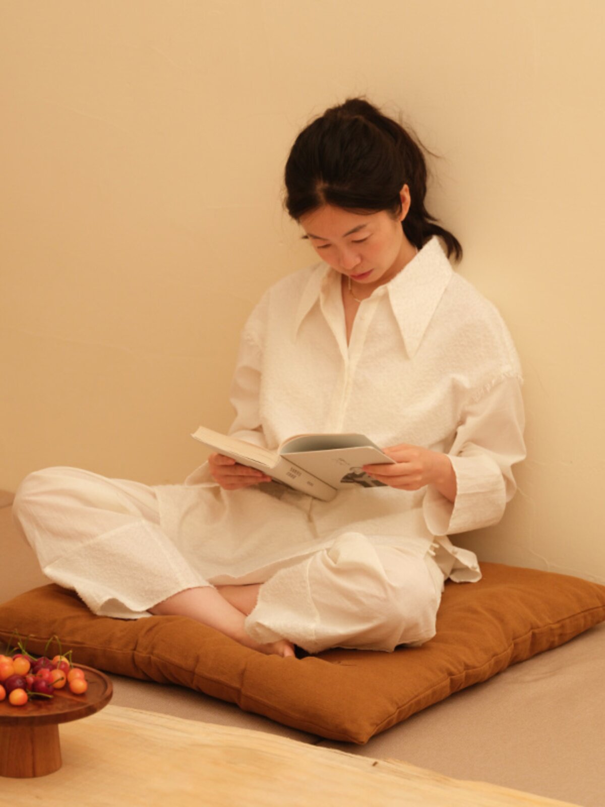 Nianchun x Duoduo Keke Meditation Cushion Square Cloud Group Daily Sitting Mat All Seasons
