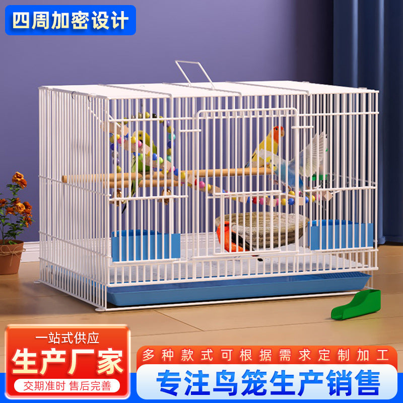 Metal Bird Cage for Parakeets, Mynah Birds, and Small Pet Birds - Wholesale Bulk Pack