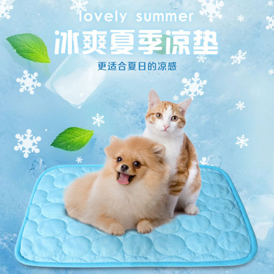 Pet Cooling Mat for Dogs and Cats, Summer Ice Pad, 50x40 cm