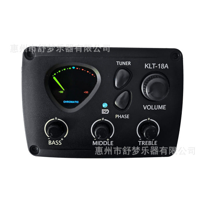 KLT-18A Guitar Pickup with Tuner for Acoustic and Classical Guitars