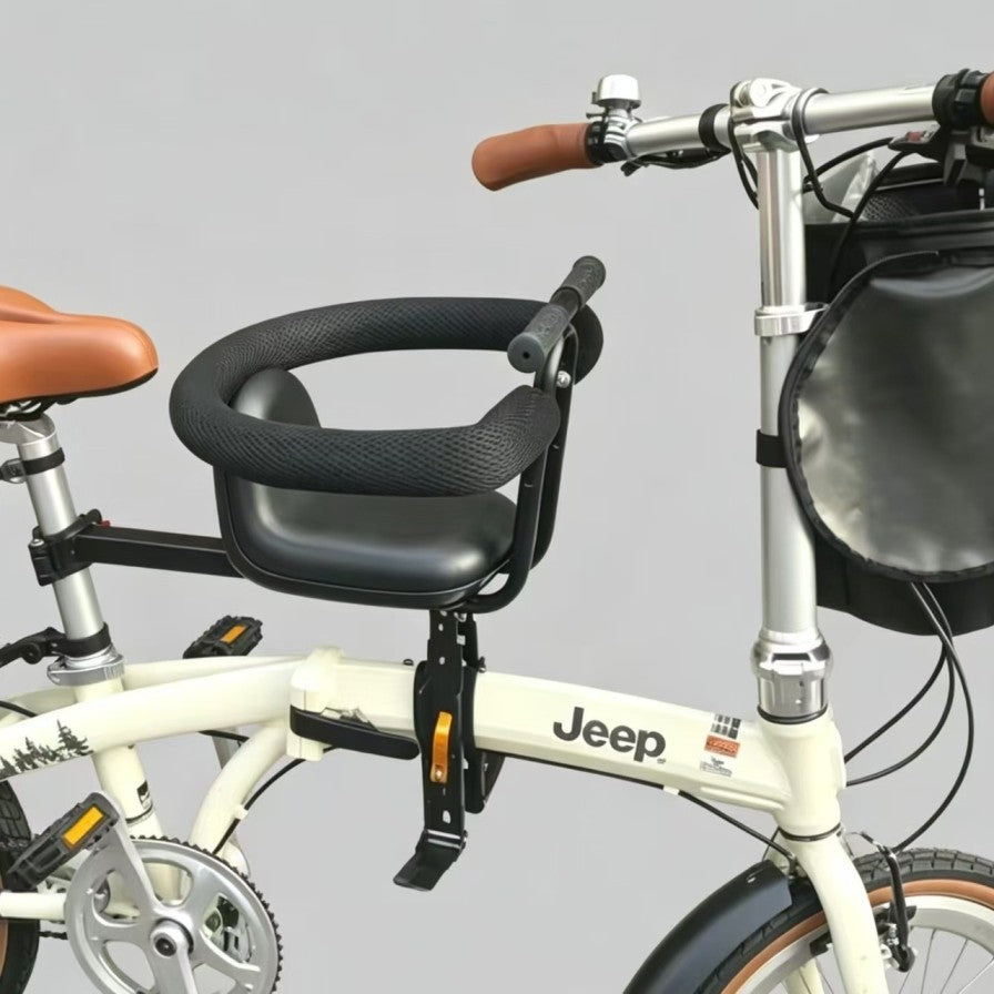 Front-Mounted Child Bike Seat with Full Enclosure
