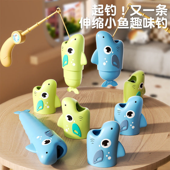 Fishing Battle Game Toy with Extendable Fish