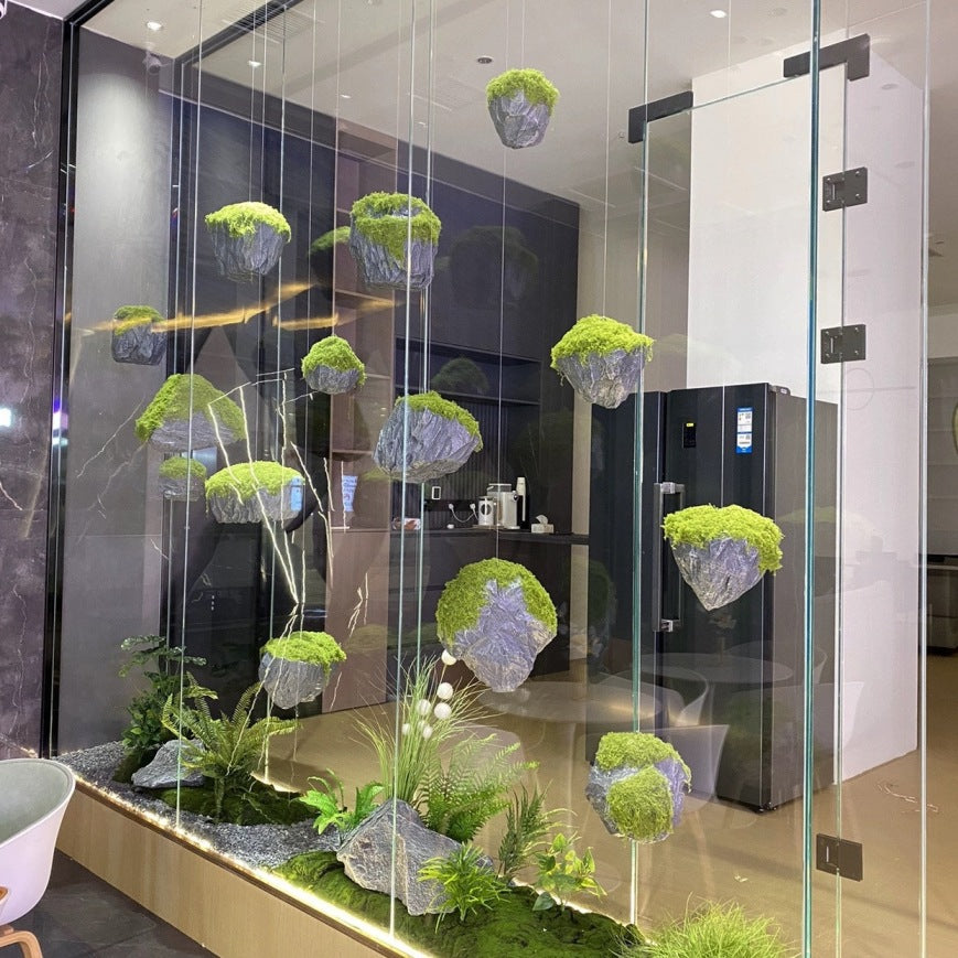 Simulated PU Foam Floating Stone for Indoor Plant Decor