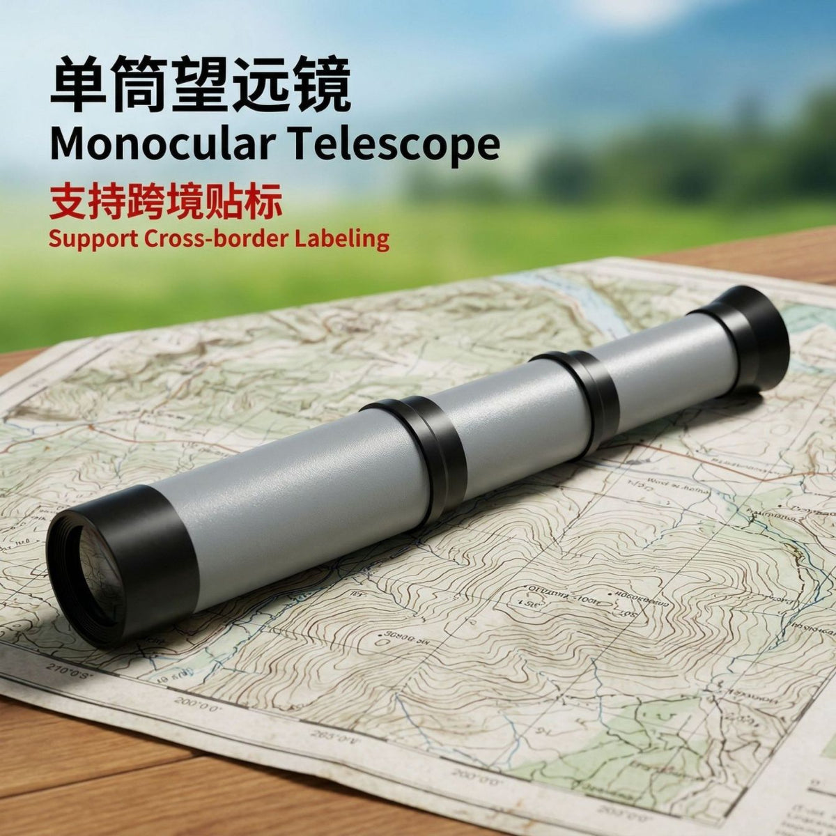 Children's Educational Toy Outdoor Exploration Monocular Telescope with Zoom