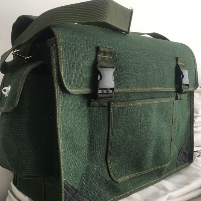 Heavy-Duty Canvas Tool Bag for Electricians, Extra Large