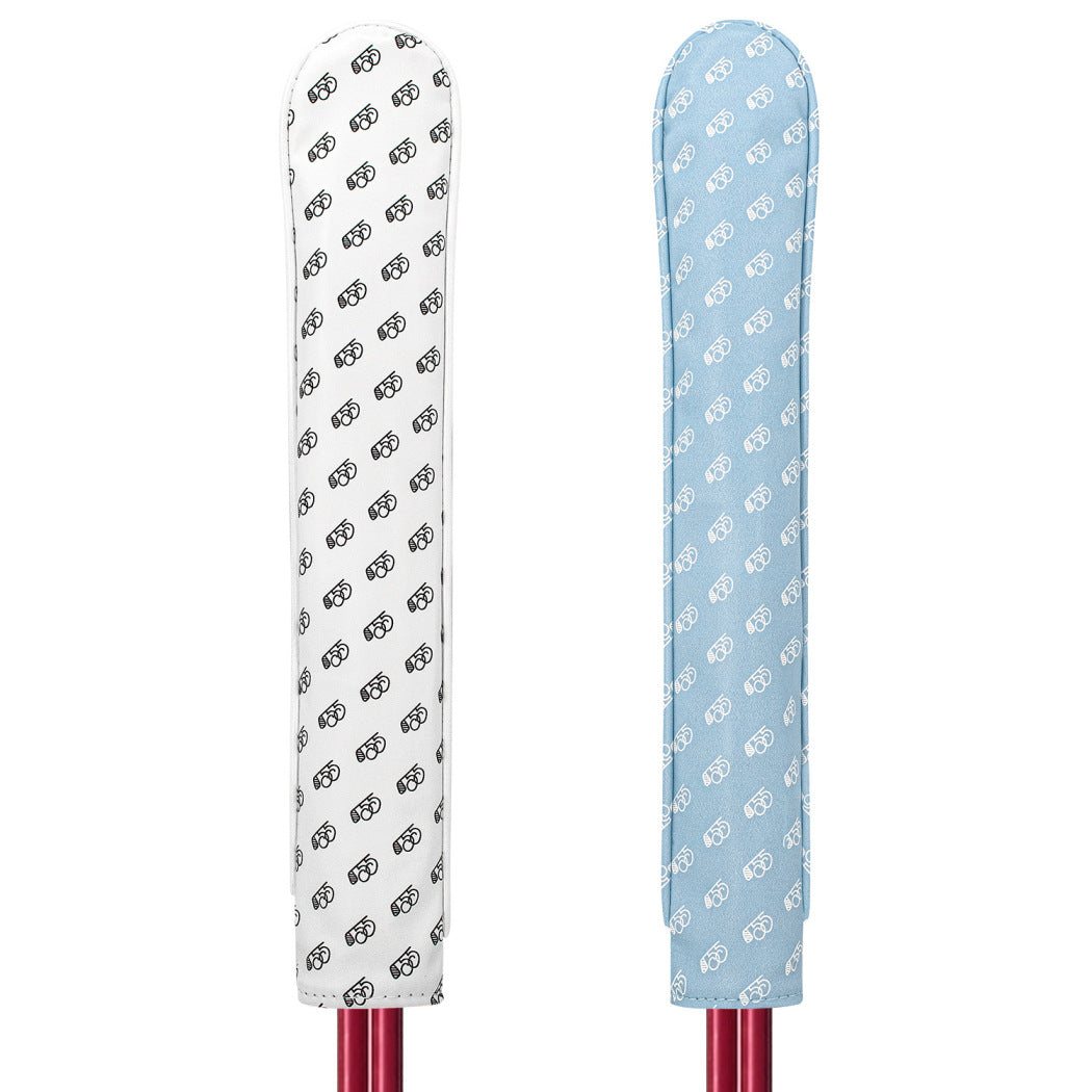 Golf Direction Stick Cover with Printed Club Pattern, PU Leather, Customizable