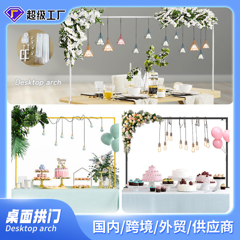 DIY Desktop Arch for Romantic Table Decoration