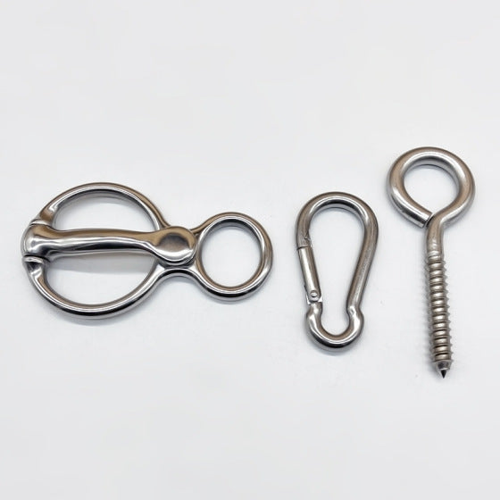 Stainless Steel Horse Rope Buckle Set of Three