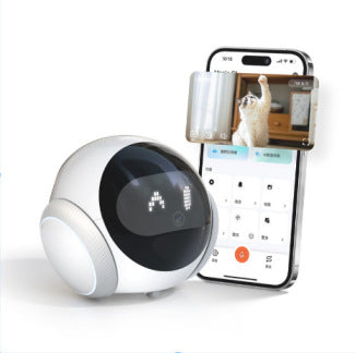 AI Pet Camera Companion Robot with Auto-Follow and Voice Interaction (EU Plug)