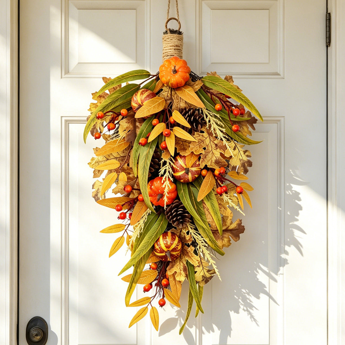 Autumn Pumpkin Berry Hanging Swag Decoration