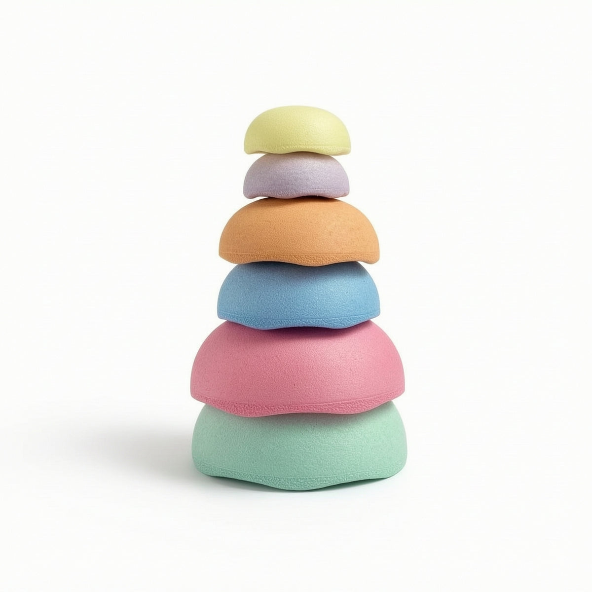 6 Pieces Foam Stepping Stones Set Stackable Balance Blocks Outdoor Play Equipment Indoor for Backyard