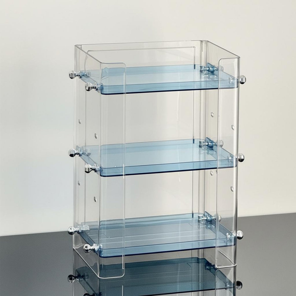 Vanity Organizer with Drawers Clear View Lid Desktop cosmetic Case with Drawers