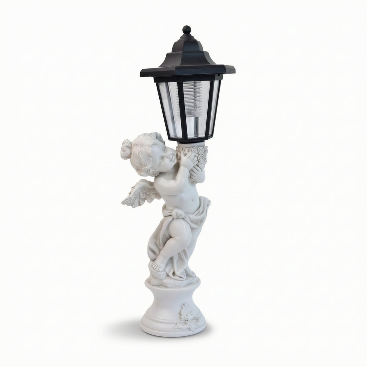 Solar Garden Lamp with Statue Outdoor for Patio, Courtyard