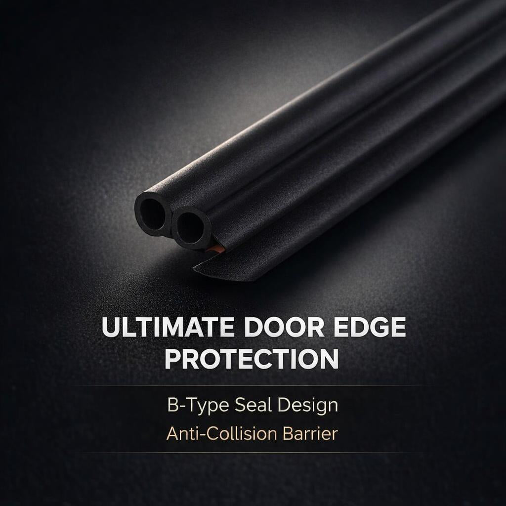 Car Door Edge Protector Soundproofing, Auto Interior Accessories Car Door Seal, B-Pillar Car Door Seal Strips Pack, Rubber Se