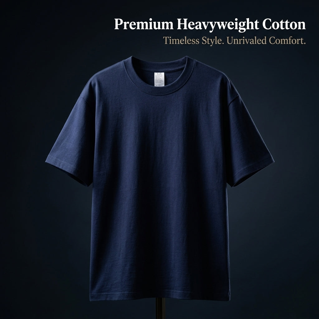 Heavyweight Short Sleeve T-Shirt for Women, Oversized Crew Neck Loose Fit Casual Wear, Unisex Ladies Spring Summer