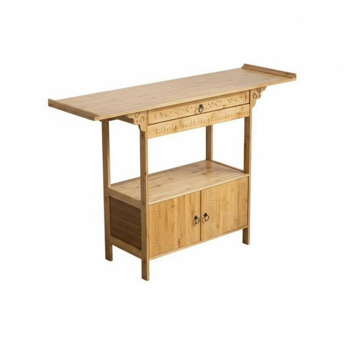 Narrow Two-Drawer Entryway Table Chinese design Narrow Console Table with Drawers Slim dimensions Elegant Aesthetics