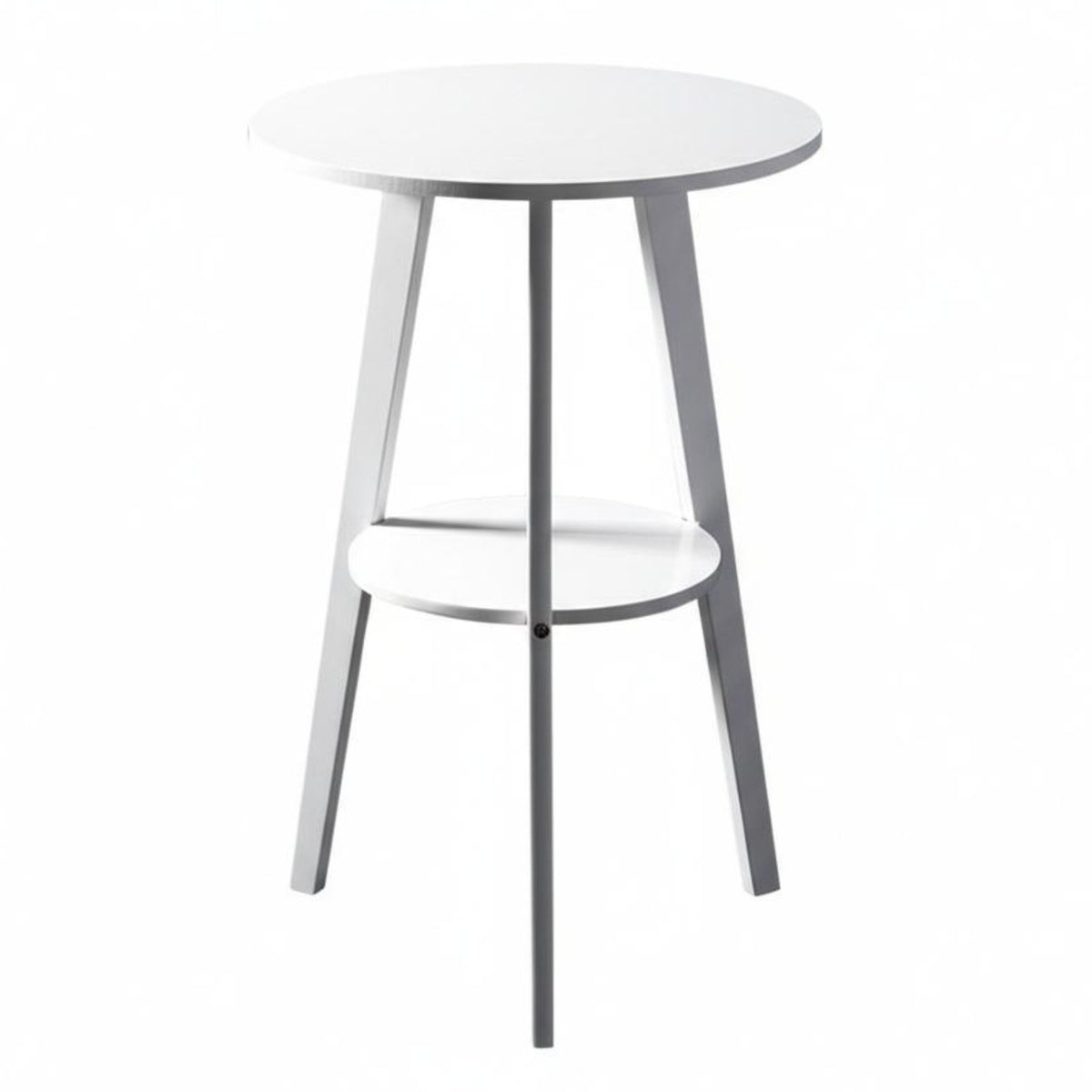 3 Pieces Counter Height Table and Stool Set Sturdy Construction for Small Spaces