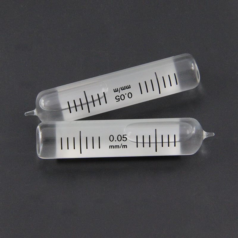 All-Glass Tubular Level Vial, High Precision 0.05mm/m, 10 Seconds, Spirit Level Accessory