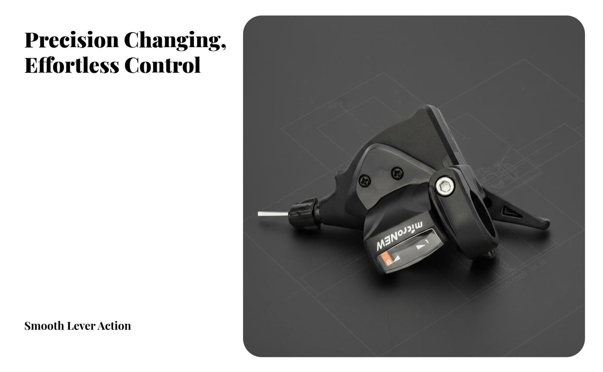 Mountain Bike Gear Change Er Accurate Gearing Mountain Bike Thumb Change Er Easy Installation Pedaling Gear Change Lever for DIY Enthusiasts, Cyclists