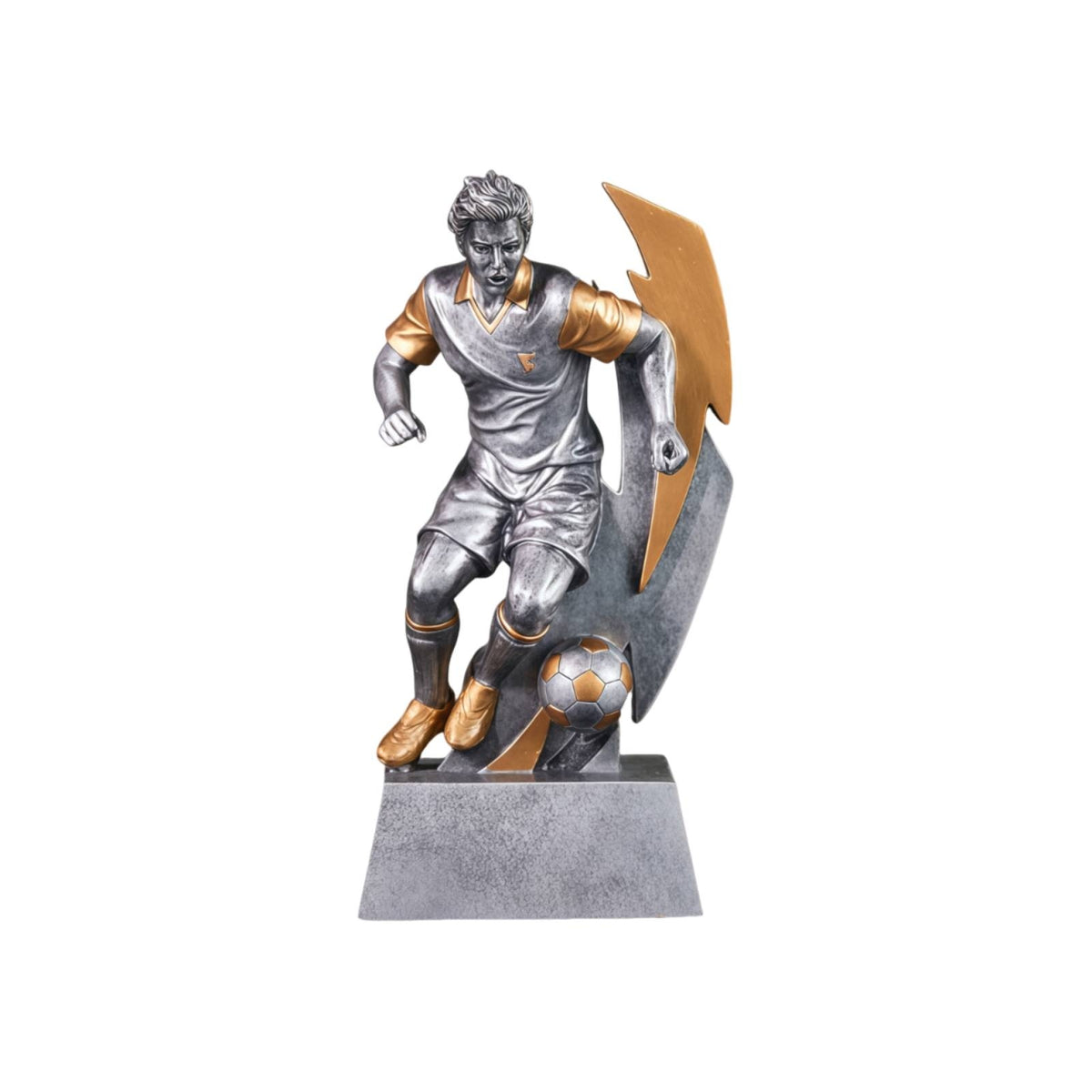 Soccer Figurine with Base Tabletop Display Statue Freestanding for Office