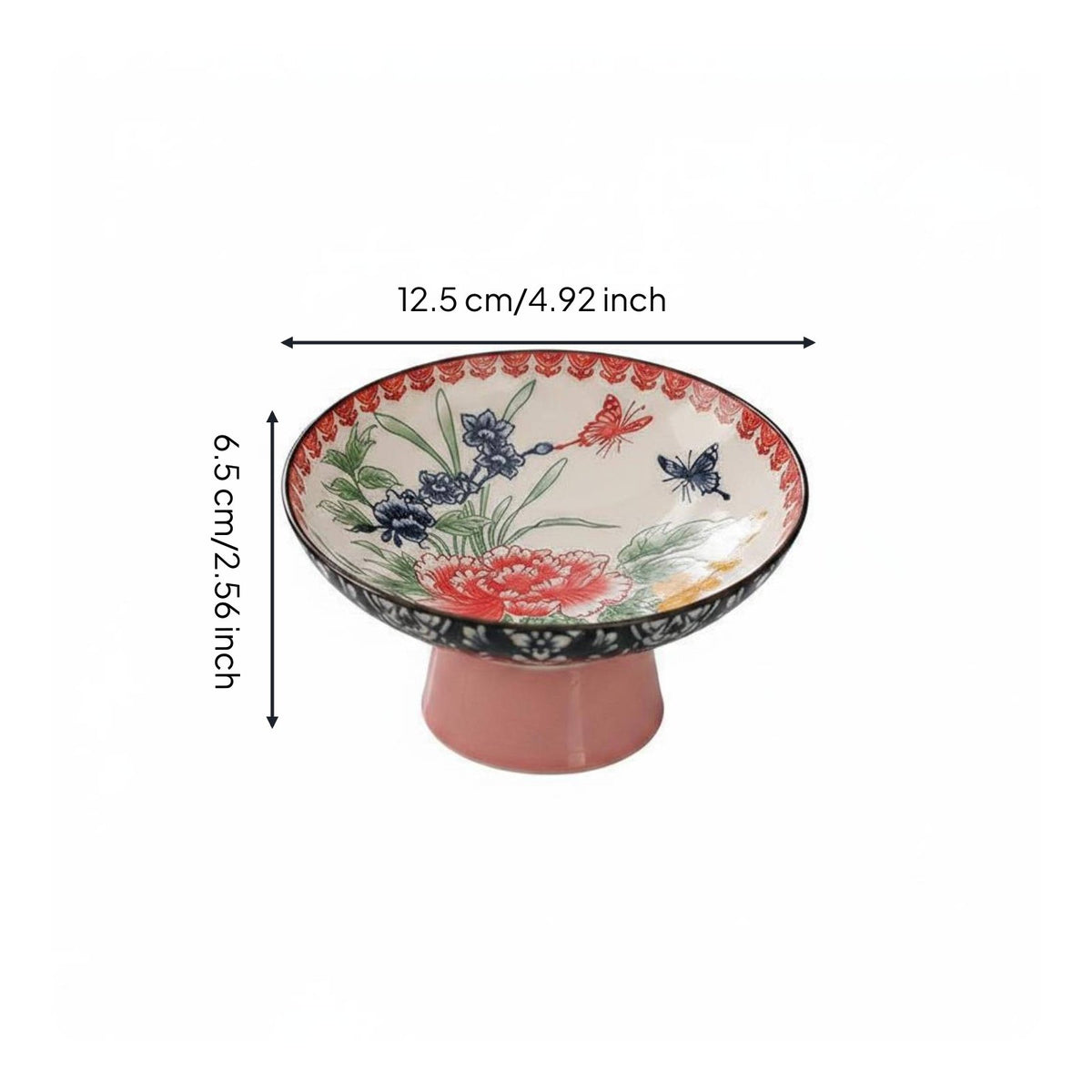 7 Pieces Retro Tea Snack Plate Delicate Snack Dish Reusable