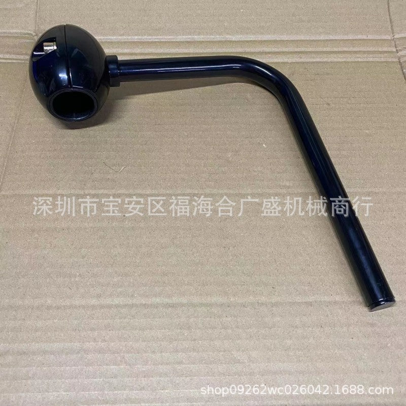 适用挖掘机反光镜支架三一斗山日立现代神钢卡特L镜杆32合金通用