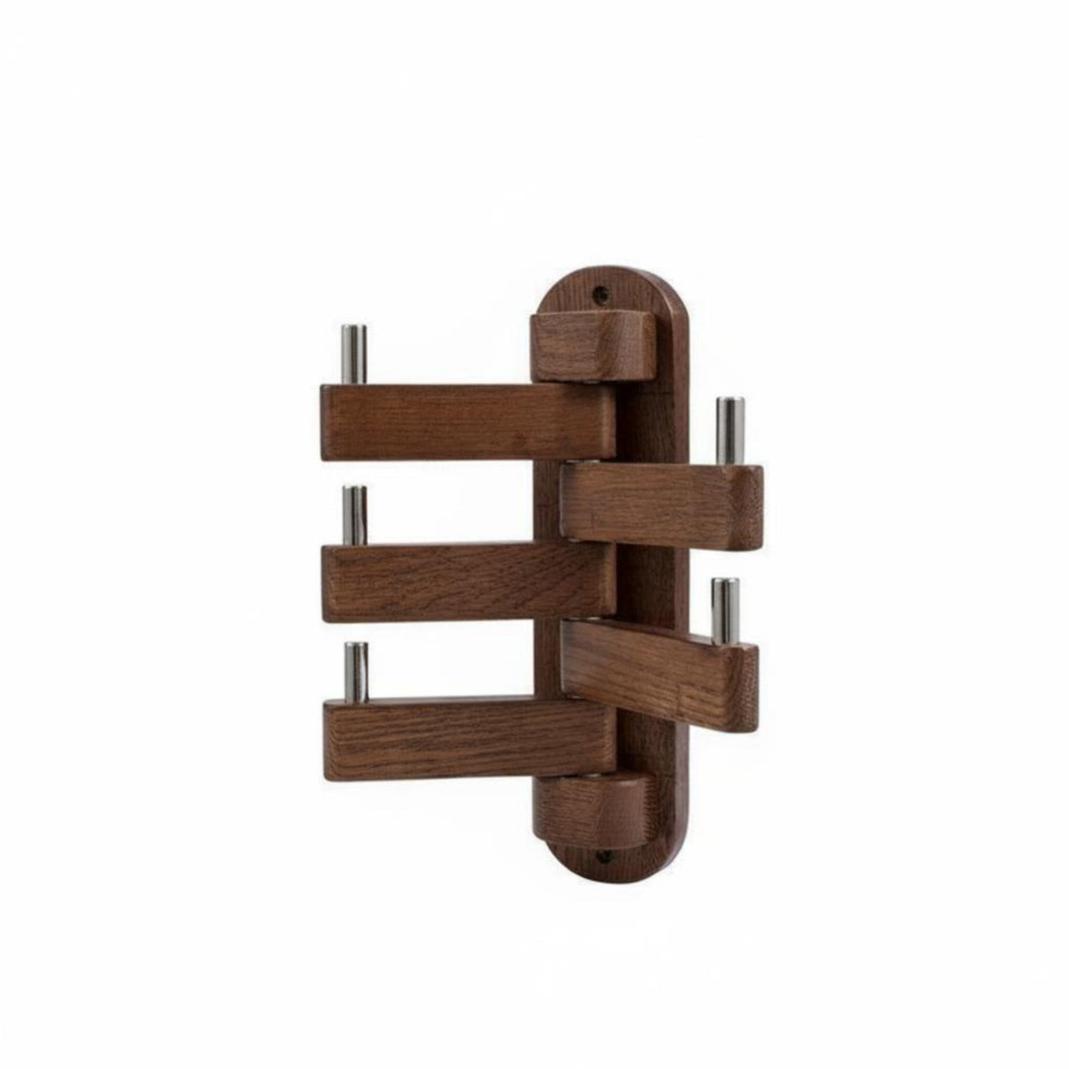 Wooden Peg Rail Nordic aesthetic Coat Hanger Minimalist Design for Families, Renters