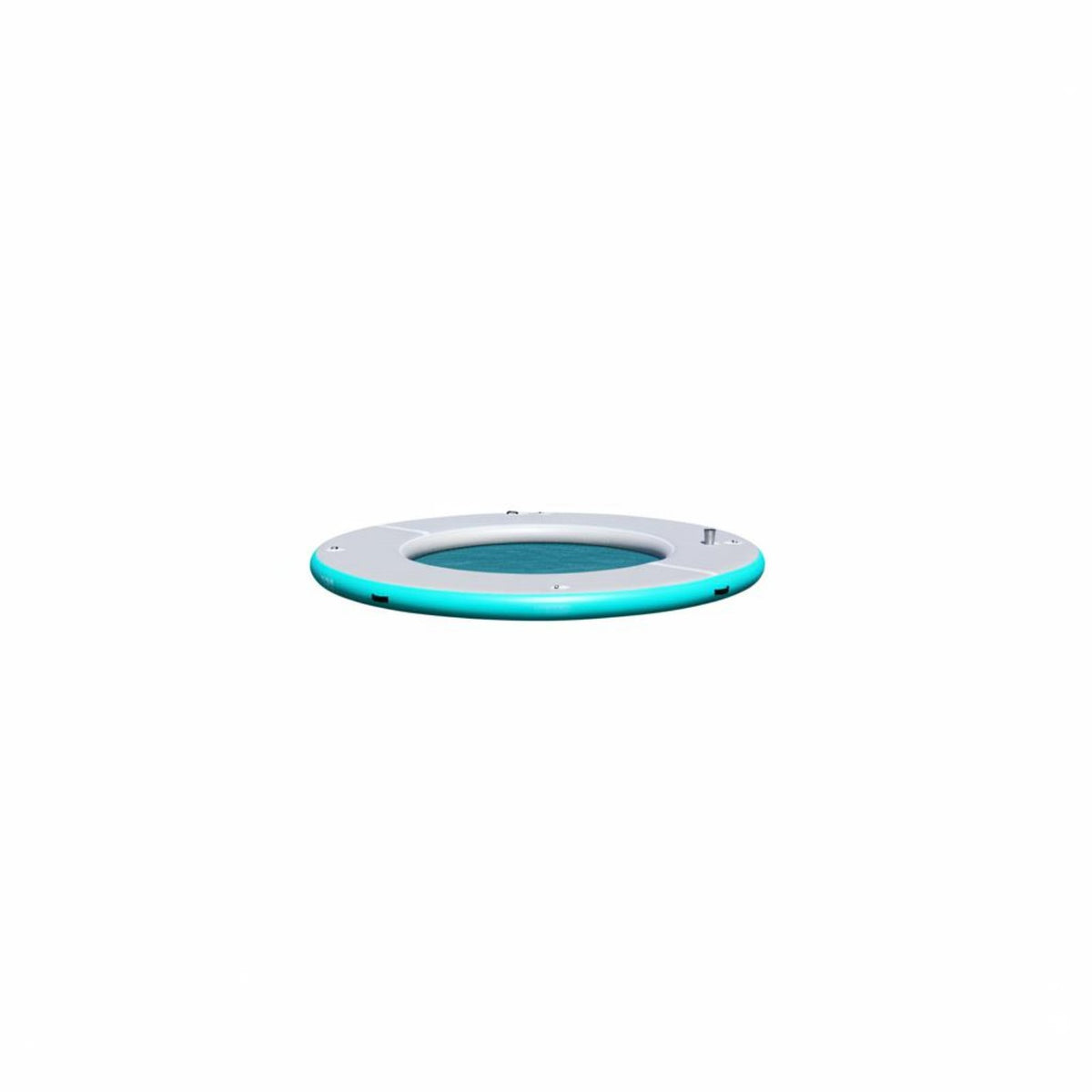 Portable Round Inflatable Dock Easy to Inflate/Deflate Inflatable Floating Dock Non-Slip Surface Floating Island Raft for Adults, Groups, Pets, Ocean, Lake, Boating, Pool Parties