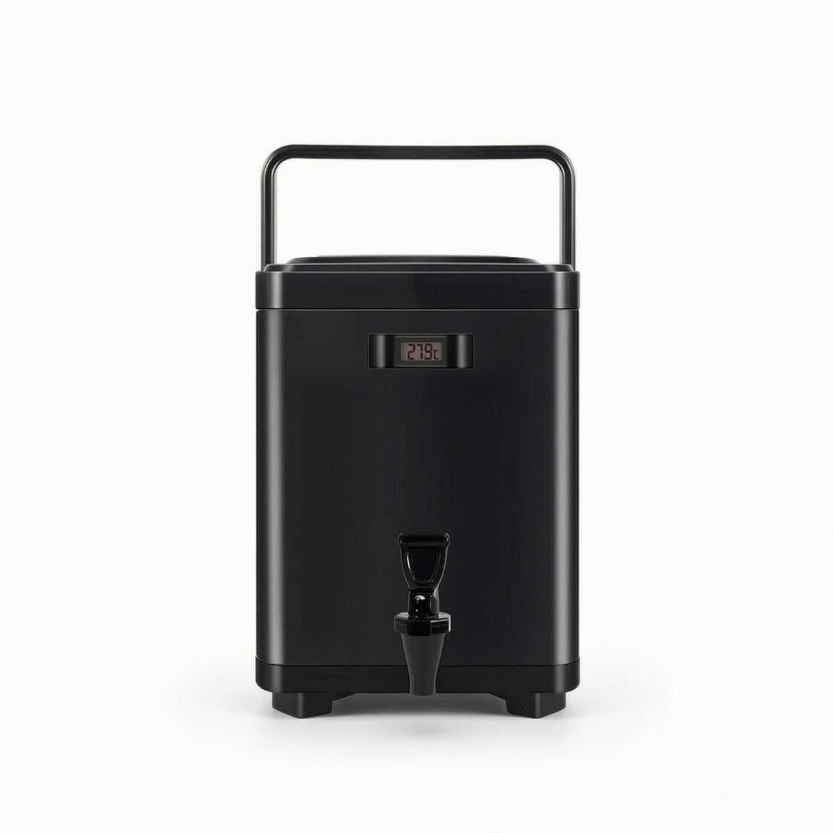 Beverage Dispenser with Thermometer Countertop Beverage Dispenser with Faucet Hot and Cold Container for Breakfast Counters
