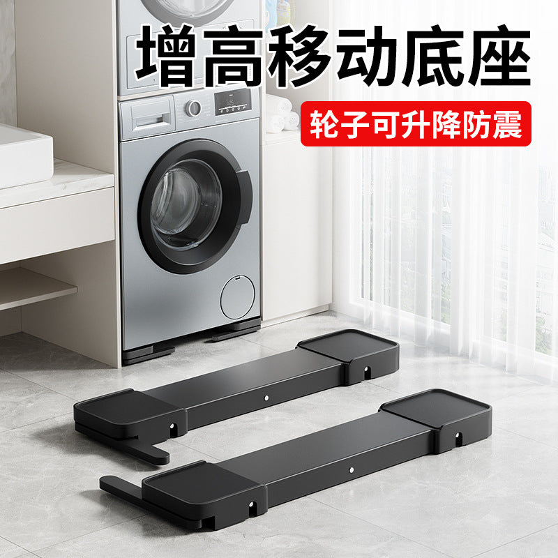 Washing Machine Base Stand with Wheels, Adjustable, Anti-Slip, Universal for Front Load and Top Load Washers