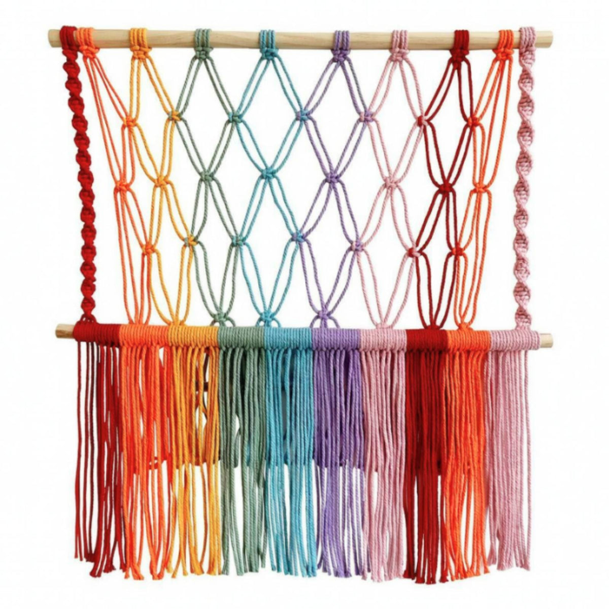 Macrame Wall Hanging Shelf Woven Macrame Storage Shelf Small Areas