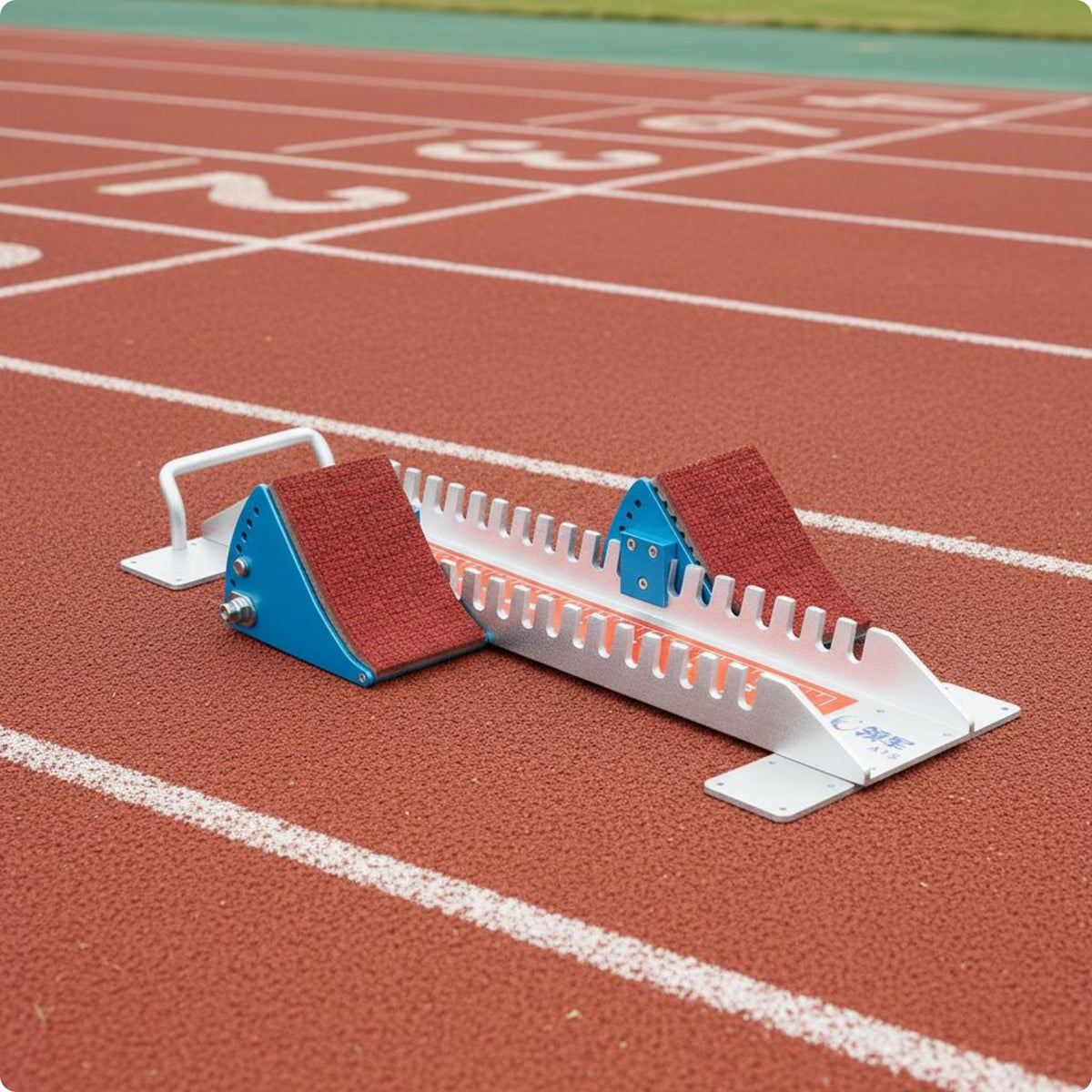 Track Starting Block 6 Mm Thick Adjustable Pedal Starting Block for Sprinters