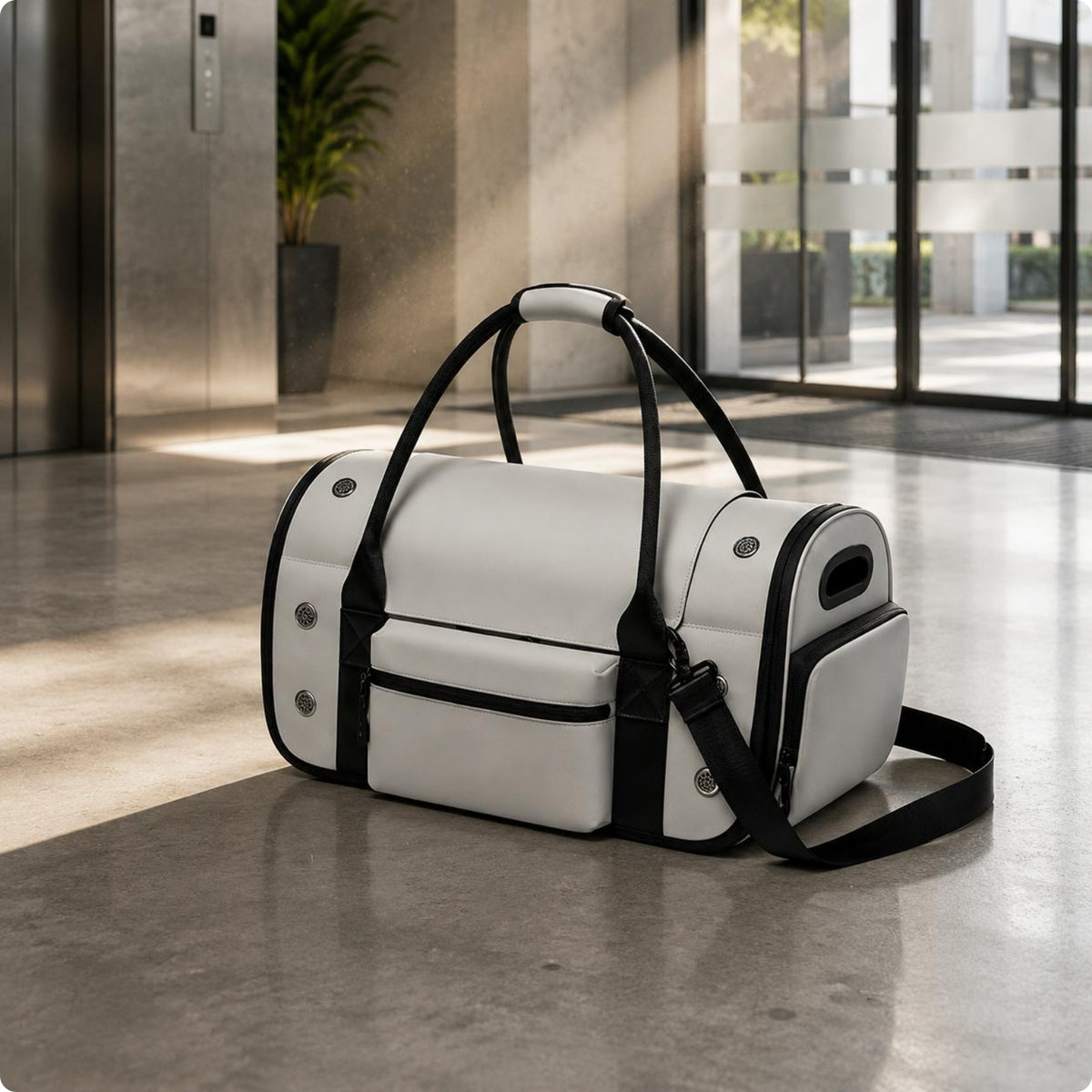 Foldable Pet Carrier Bag Portable Soft Sided Pet Carrier Padded Shoulder Strap for Travel, Outdoor