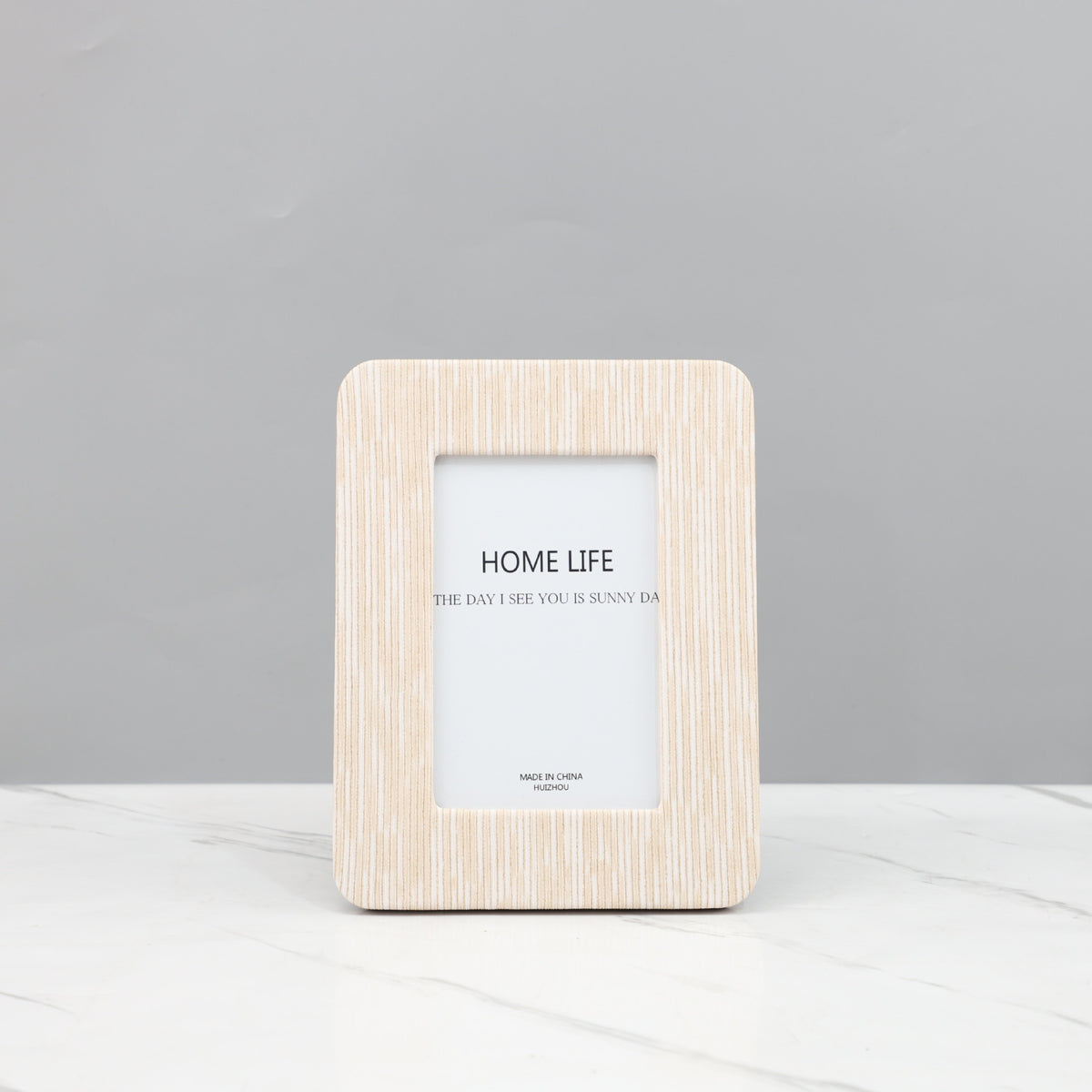 Modern Minimalist Geometric Leather Photo Frame Tabletop Decoration
