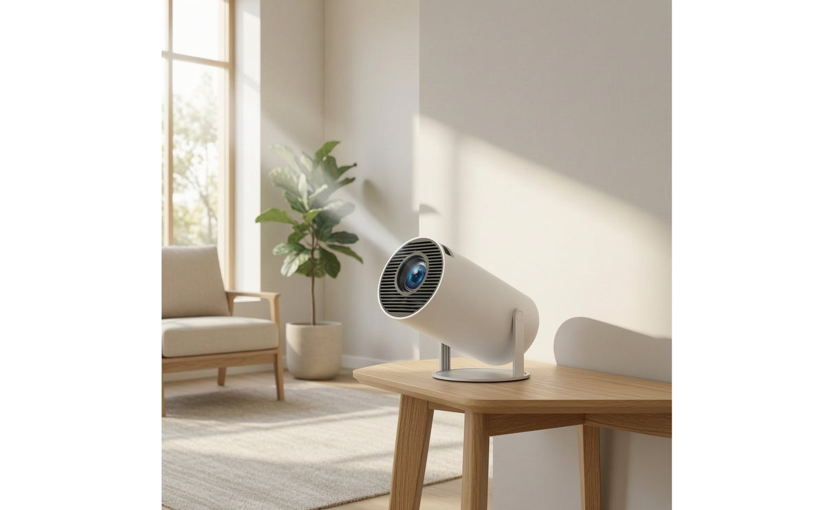 Adjustable Angle HY300 Projection Device Auto Image Correction Cylindrical Projection Device with Stand Portable Two-bandBand 6 for Home Theater