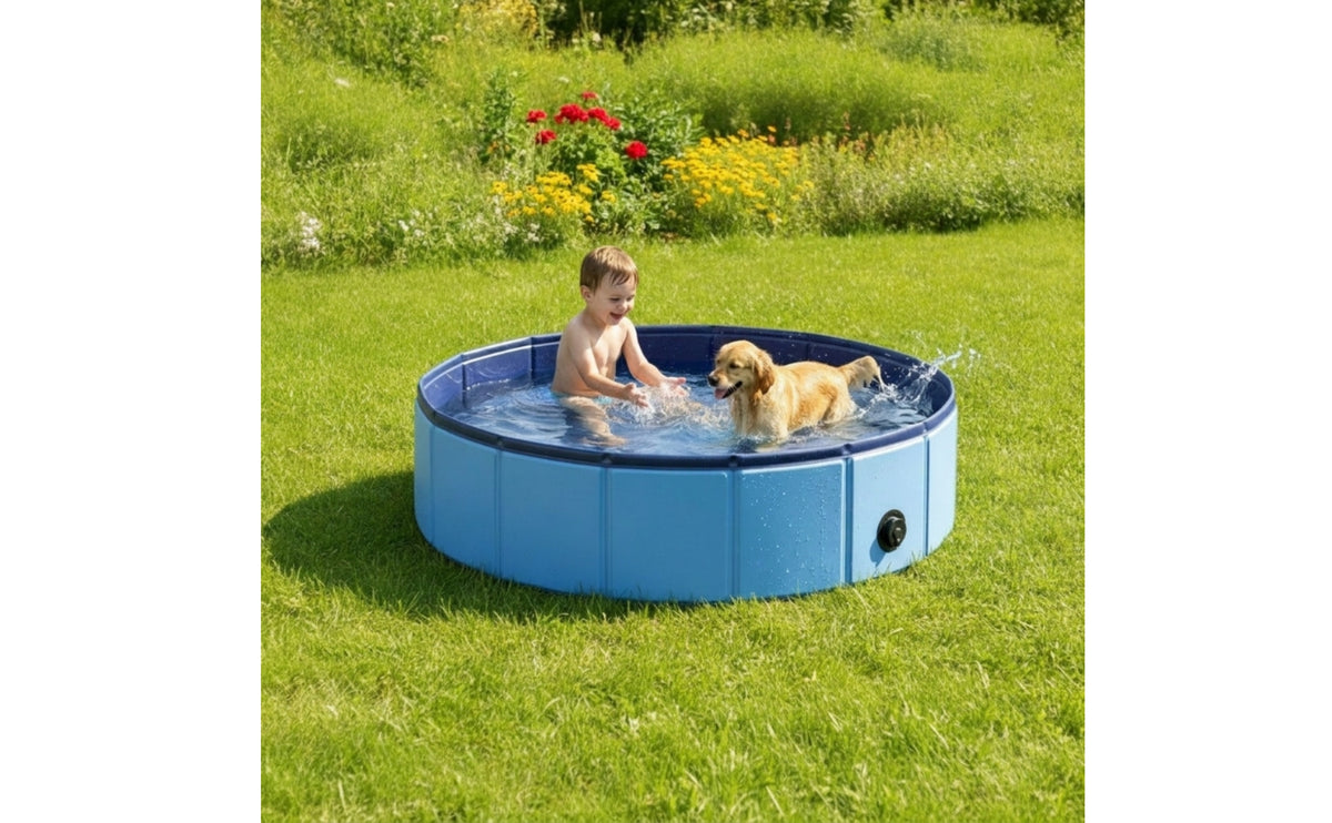 Collapsible Foldable Swimming Pool Rigid-Sided Folding Pool Portable Easy Setup for Children, Toddlers, Families, Backyard, Garden, Patio