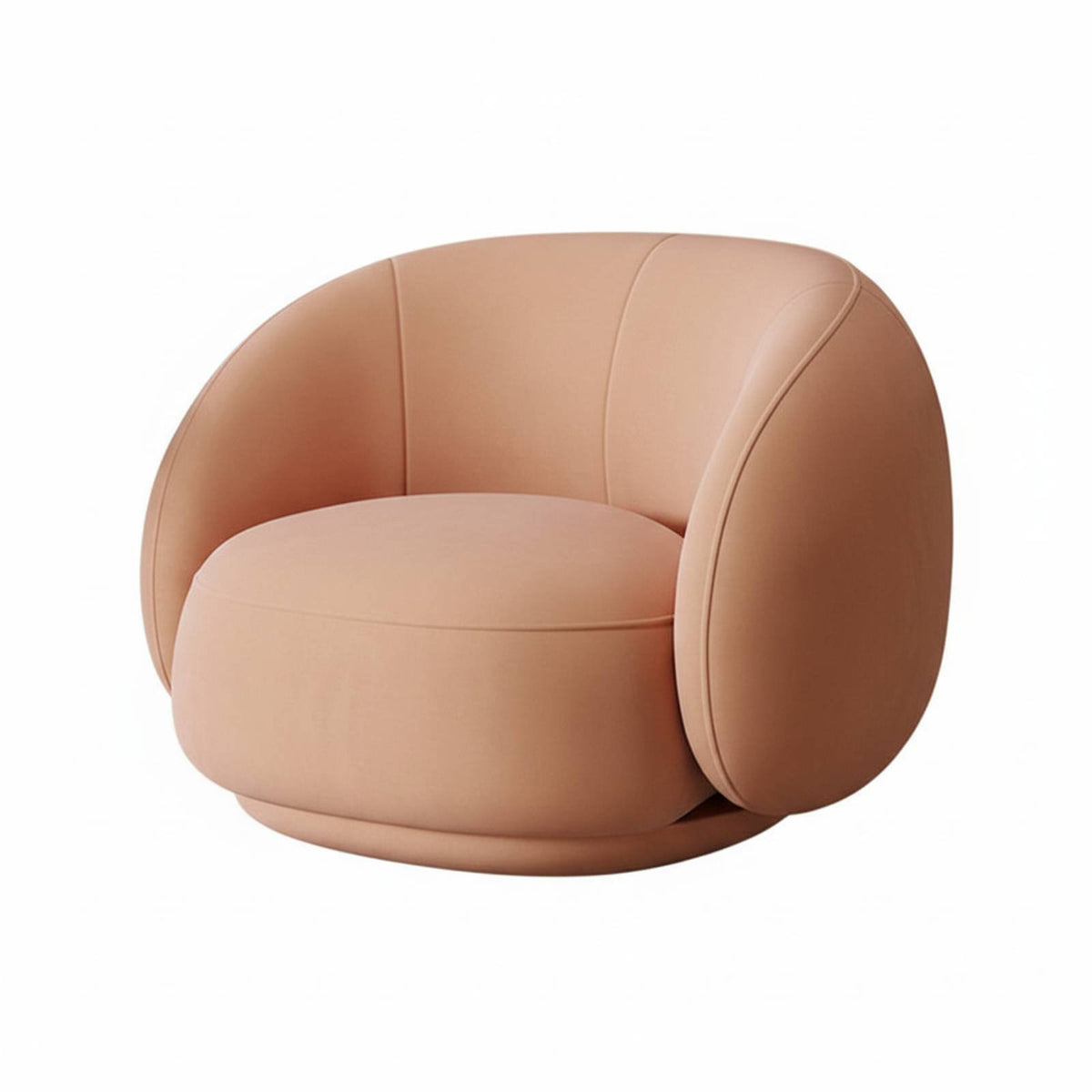 3 Pieces Shell Armchair and Table Set Light Luxury Room Furnishing Modern and design Textured Upholstery for Interior Designers