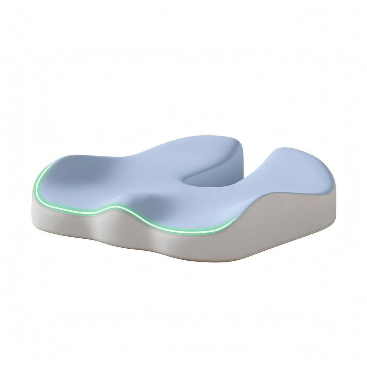 C-Shaped Seat Cushion Contoured Support Accessory Two-Layer for Stools