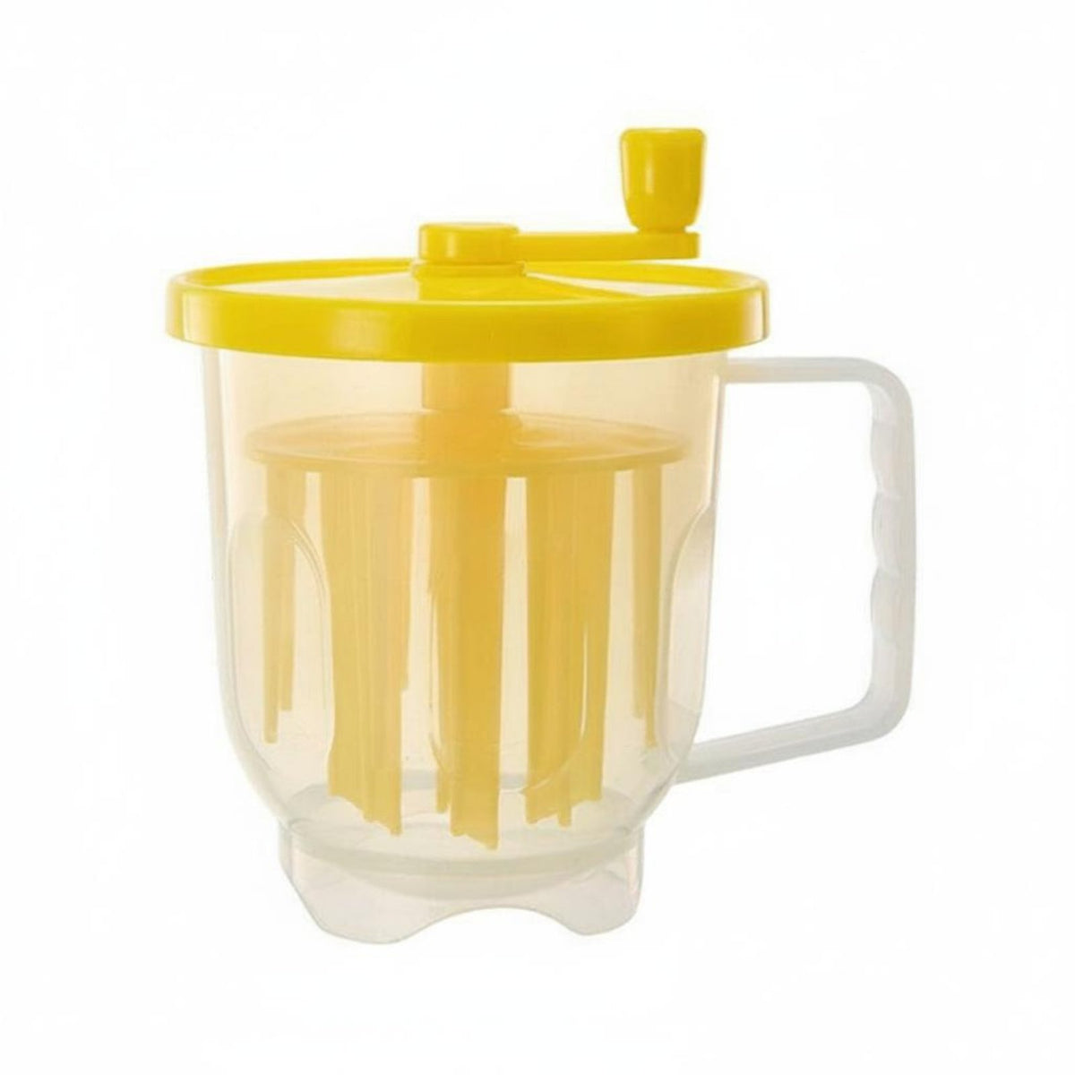 Egg Beating Cup with Handle Sturdy Manual Egg Beater Heavy Duty Hand Crank Mixer for Home Cooks