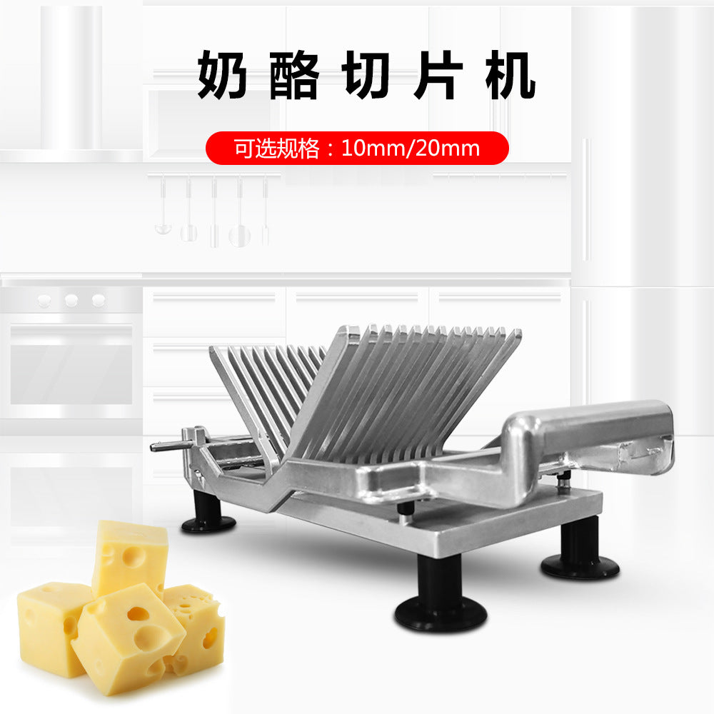 Commercial Bread and Cheese Slicer with 304 Stainless Steel Blade, Multifunctional Manual Cutting Machine
