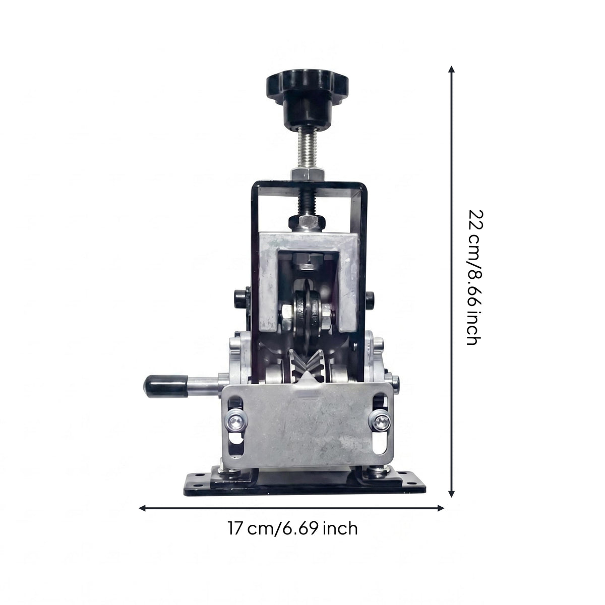 Bench Wire Removing Machine Tabletop Manual Wire Insulation Remover Machine Rollers Cable Insulation Remover