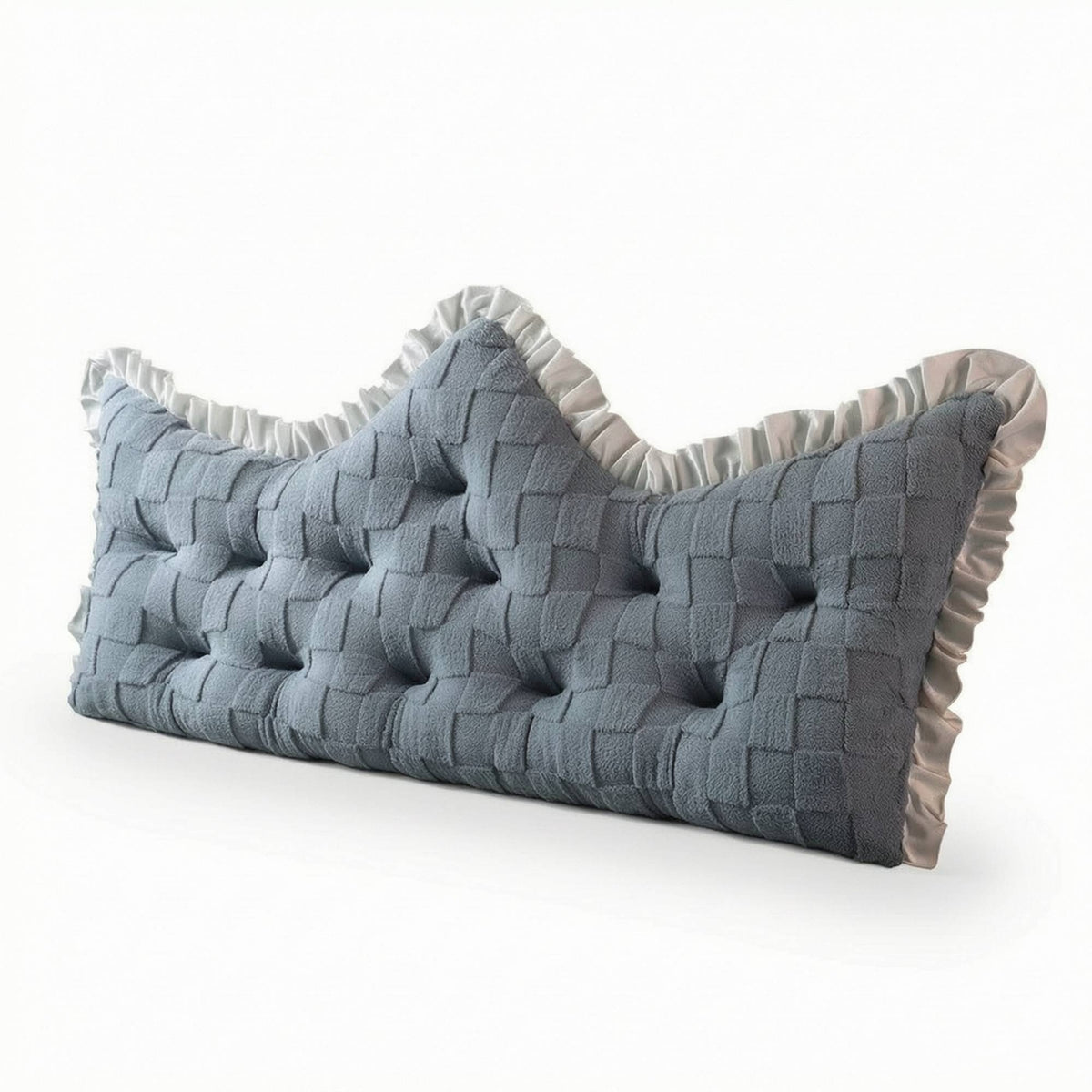 Headboard Cushion Crown-Shaped Backrest Cushiony Padding Backrest Cushion for Sofa