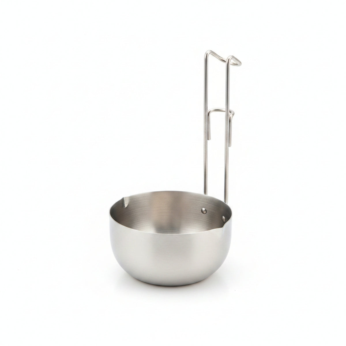 Quick-Heating Stainless Steel Pot Lightweight Pot with Pouring Spout Compact Butter Warmer Small-Capacity for Camping, Rv