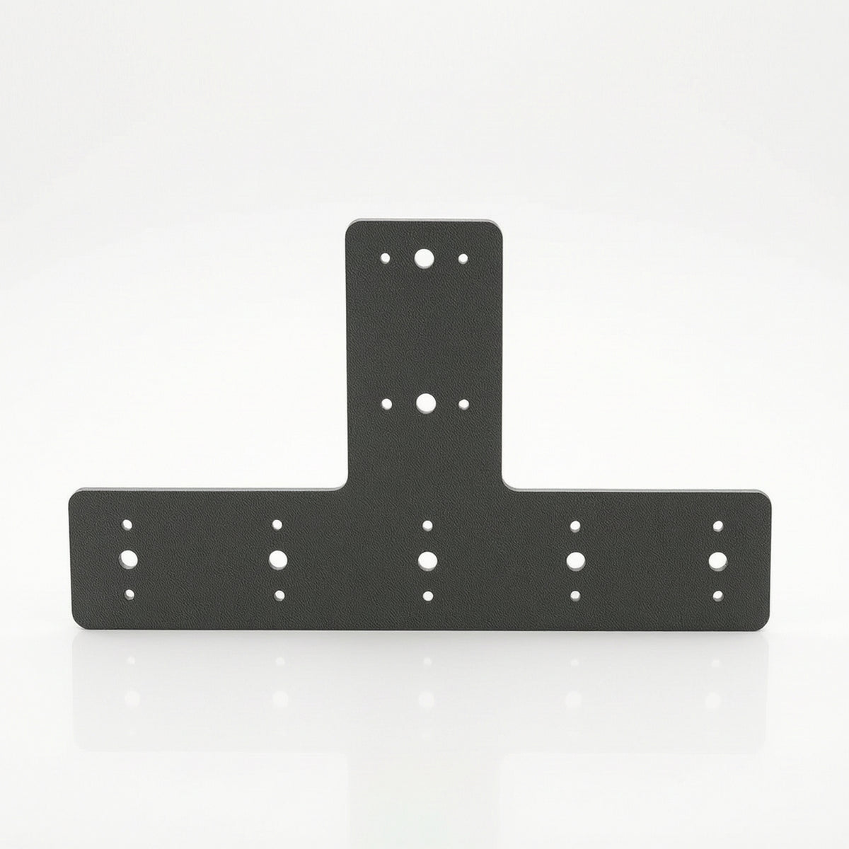 Flat T Bracket Structural T-Bracket Mending Plate with Predrilled Holes Heavy-Duty Powder-Coated for Builders, Timber Framing