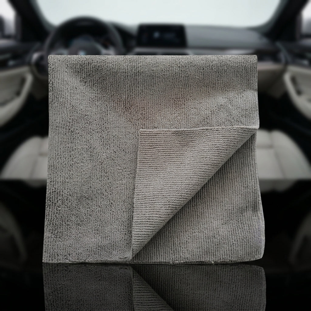 Edgeless Cleaning Cloth Microfibre Cloth, 40x40cm Car Drying Towel and Microfiber Cloths, High Absorbency for Washing, Waxing and Polishing Paint