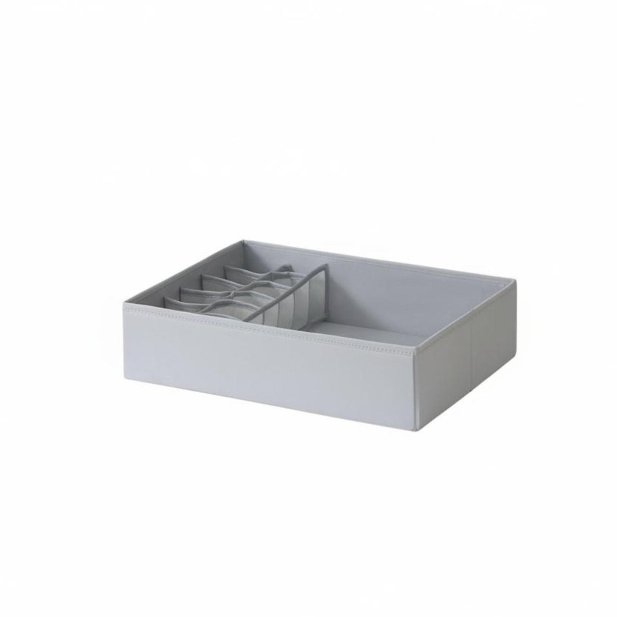 3 Pieces Compartmented Underwear Box Set Foldable Clothing Divider With Lid