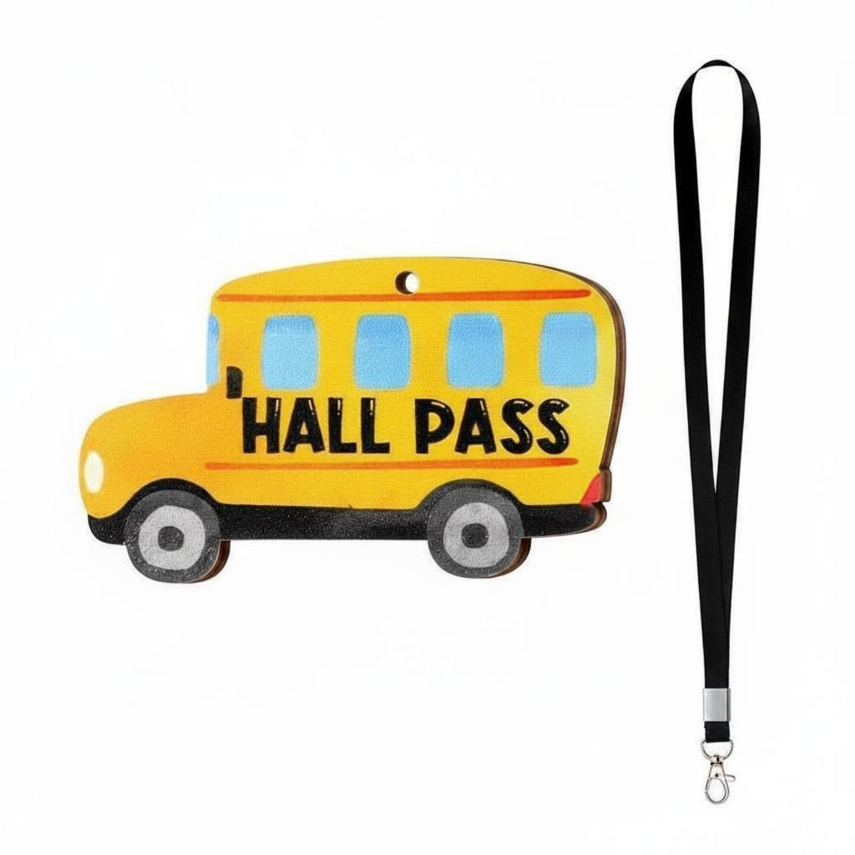 Waterproof Classroom Hallway Pass Long-Lasting Restroom Pass Badge Lightweight for Students