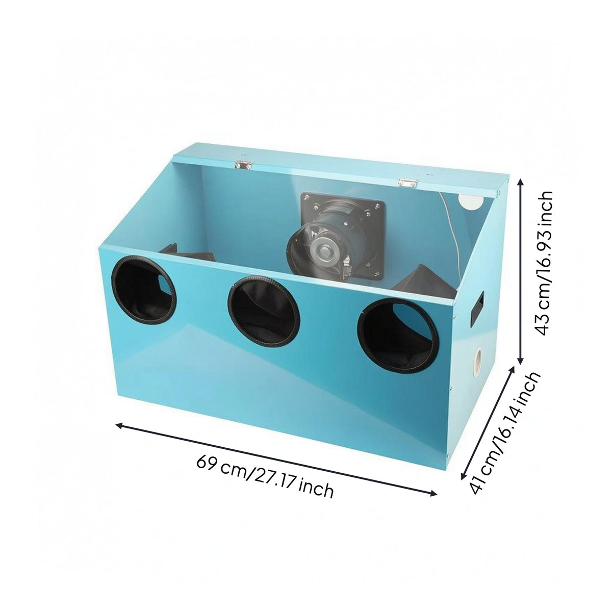 Fully Enclosed Dust Box Side Handholds Workshop Tool Clear Panel
