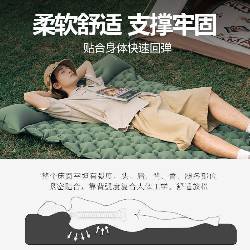 自动充气床垫加厚野营地垫午休便携E户外帐篷睡垫防潮垫露营充气